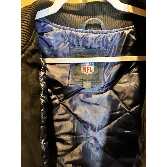 NFL Chicago Bears Leather Men’s Jacket In L Size New With Tags - Picture 6 of 7